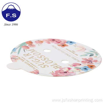 Eco-friendly Material Custom Gold Foil Logo Tag Printing